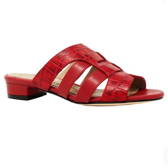 Hand Crafted Red Leather Sandals by Regina Romero Addy - Picture 11 of 12